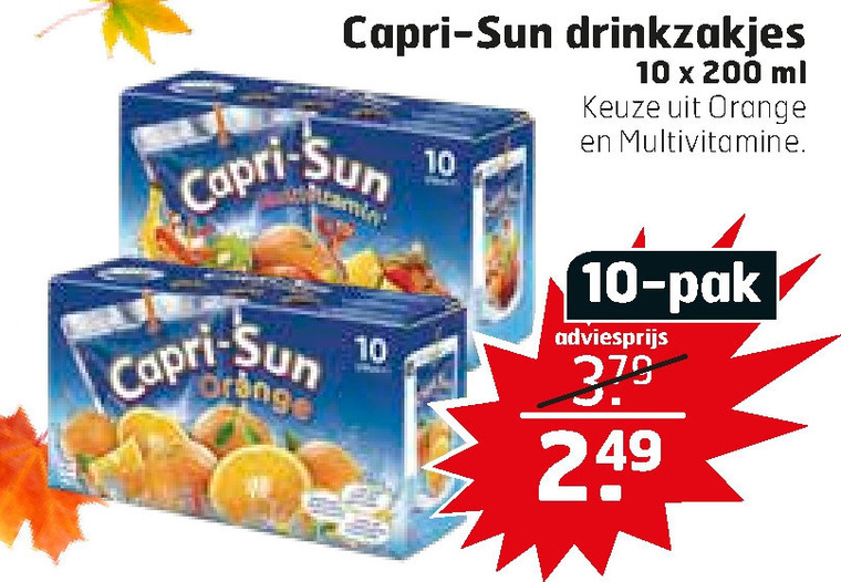 Capri-Sun   fruitdrank folder aanbieding bij  Trekpleister - details