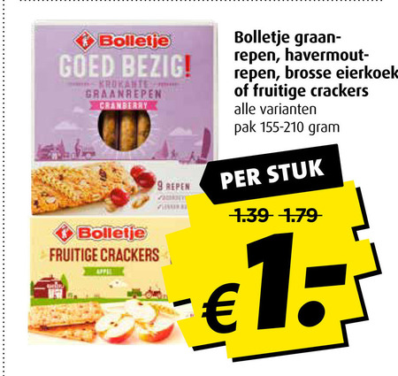 Bolletje   eierkoek, mueslireep folder aanbieding bij  Boni - details