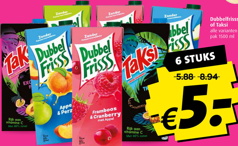 Taksi   fruitdrank folder aanbieding bij  Boni - details