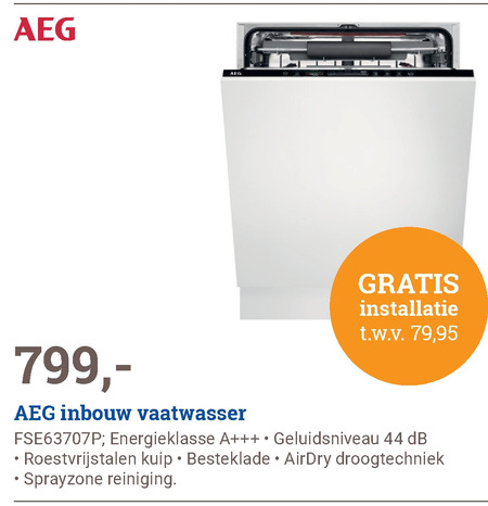 AEG   inbouwvaatwasser folder aanbieding bij  BCC - details