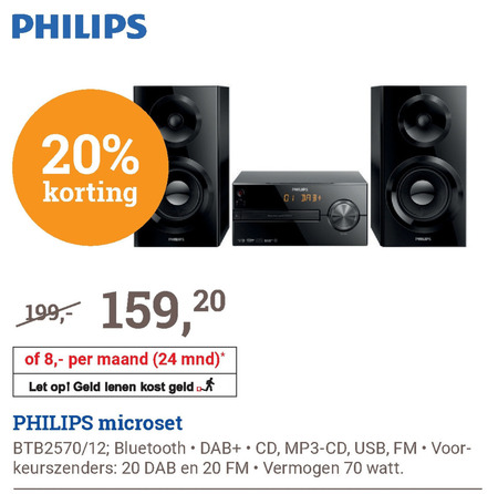 Philips   audiosysteem folder aanbieding bij  BCC - details