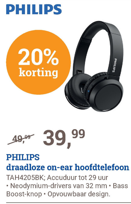 Philips   koptelefoon folder aanbieding bij  BCC - details