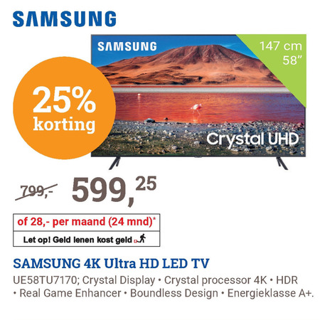 Samsung   4k ultrahd televisies folder aanbieding bij  BCC - details