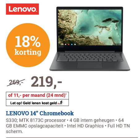 Lenovo   notebook folder aanbieding bij  BCC - details