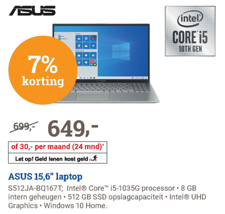 Asus   notebook folder aanbieding bij  BCC - details