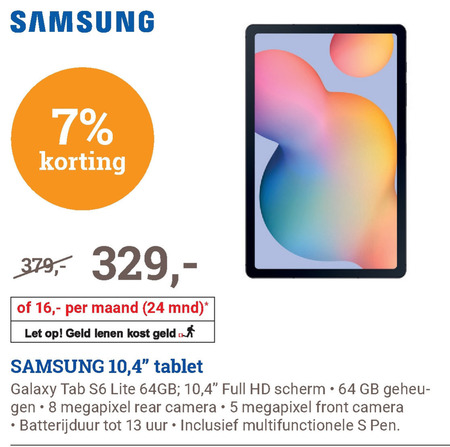 Samsung   tablet folder aanbieding bij  BCC - details