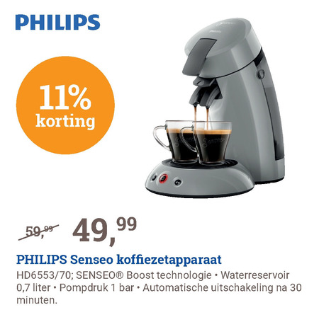 Philips   koffiezetapparaat folder aanbieding bij  BCC - details