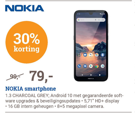 Nokia   simlock vrije mobieltje folder aanbieding bij  BCC - details