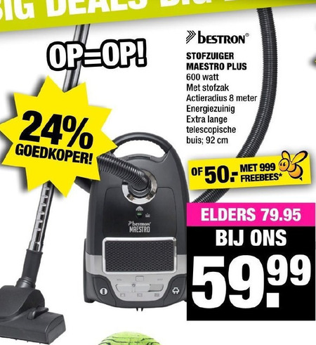 Bestron   stofzuiger folder aanbieding bij  Big Bazar - details