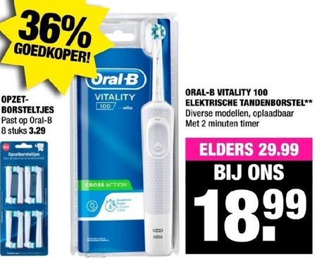 Braun Oral-B   electrische tandenborstel folder aanbieding bij  Big Bazar - details