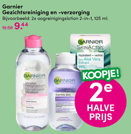 Garnier Skin Active   gezichtsverzorging, gezichtsreiniging folder aanbieding bij  DA - details