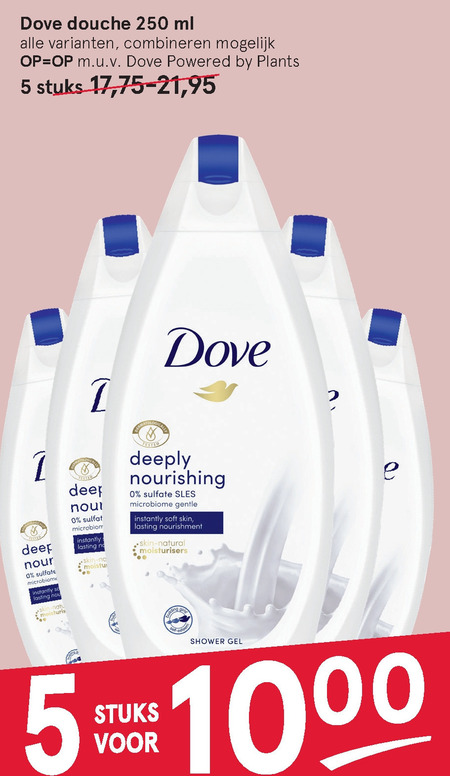 Dove   douchegel folder aanbieding bij  Etos - details