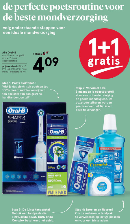 Oral-B   tandpasta, elektrische kindertandenborstel folder aanbieding bij  Etos - details