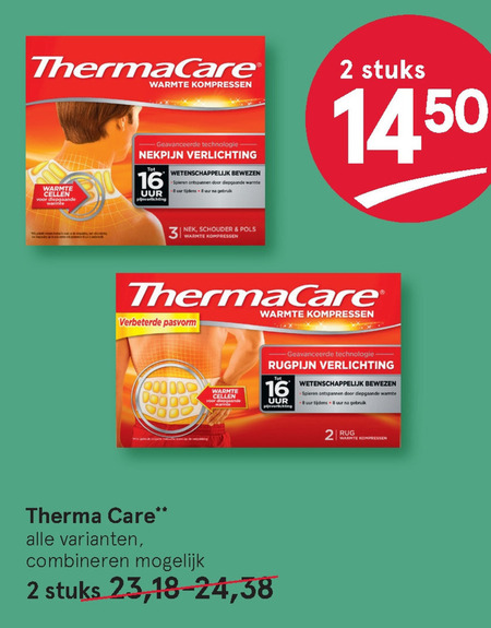 ThermaCare   warmtecompres folder aanbieding bij  Etos - details