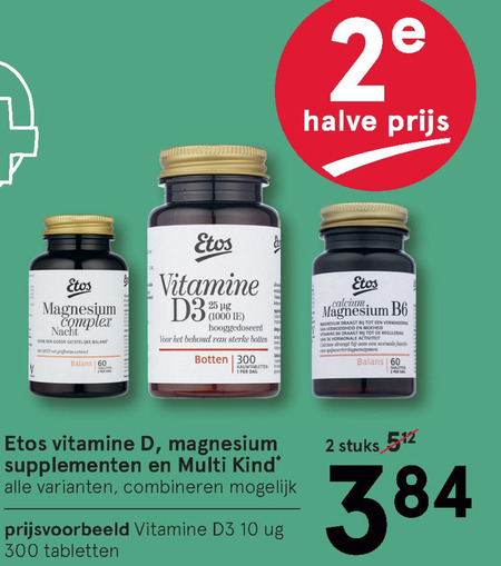 Etos Huismerk   vitamine, voedingssupplement folder aanbieding bij  Etos - details