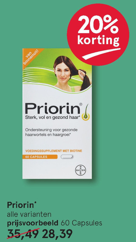 Priorin   voedingssupplement folder aanbieding bij  Etos - details