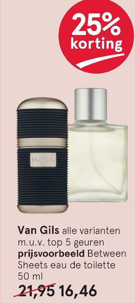 Van Gils   eau de toilette folder aanbieding bij  Etos - details