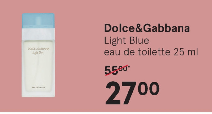 Dolce and Gabanna   eau de toilette folder aanbieding bij  Etos - details