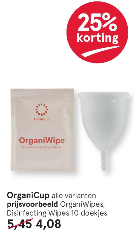 Organicup   dameshygiene folder aanbieding bij  Etos - details