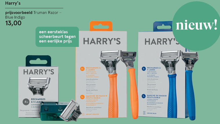 Harrys   heren handscheerapparaat folder aanbieding bij  Etos - details