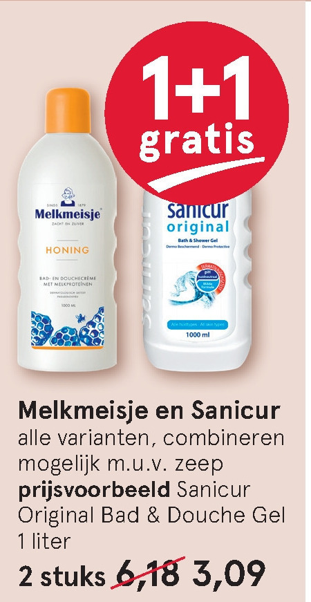 Sanicur   douchegel folder aanbieding bij  Etos - details