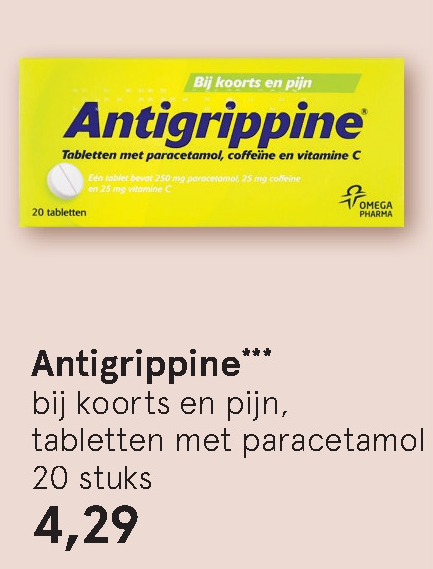 Antigrippine   pijnremmer folder aanbieding bij  Etos - details