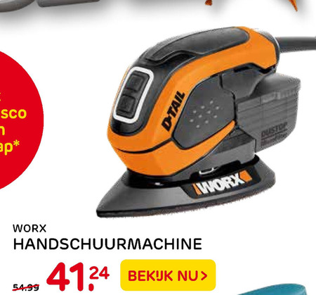 Broederschap Celsius Verkeerd Worx schuurmachine folder aanbieding bij Praxis - details