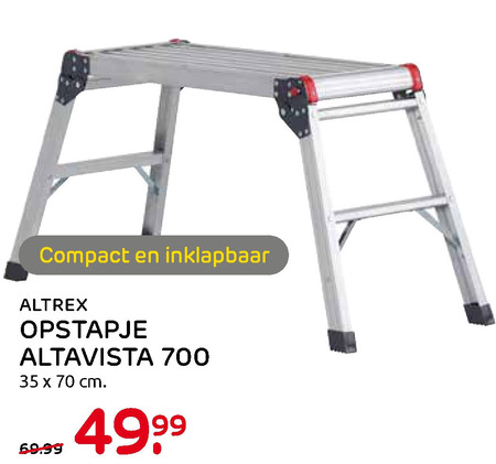 Altrex opstapje folder aanbieding Praxis -