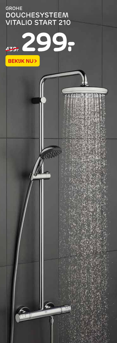 Grohe   stortdoucheset folder aanbieding bij  Praxis - details