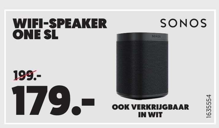 Sonos   media streamer folder aanbieding bij  Mediamarkt - details