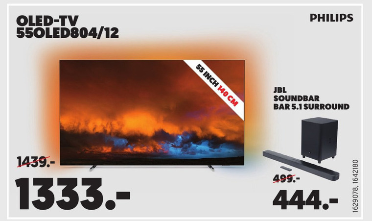 Philips   soundbar, oled televisie folder aanbieding bij  Mediamarkt - details