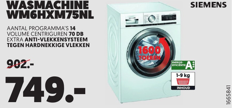 Siemens   wasmachine folder aanbieding bij  Mediamarkt - details