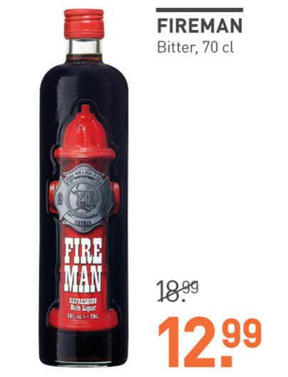 Fireman   kruidenbitter folder aanbieding bij  Gall & Gall - details