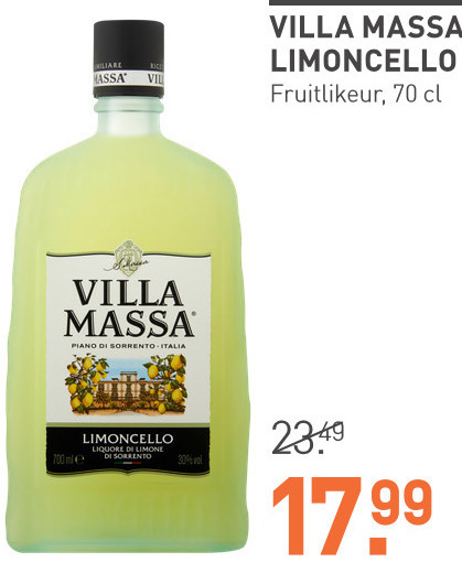 Villa Massa   limoncello folder aanbieding bij  Gall & Gall - details