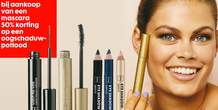 Hema huismerk   oogschaduw, mascara folder aanbieding bij  Hema - details