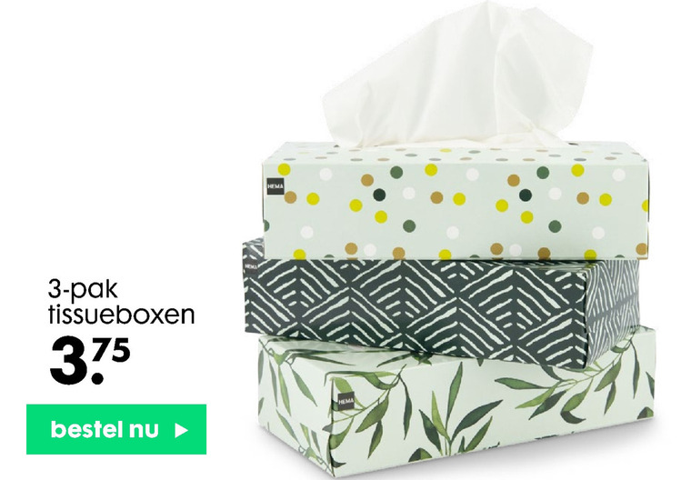 Hema huismerk   tissue folder aanbieding bij  Hema - details