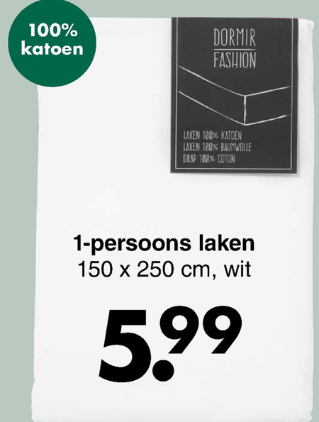 laken folder aanbieding bij Wibra -