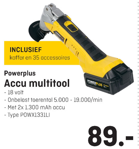 powerplus   multitool folder aanbieding bij  Multimate - details