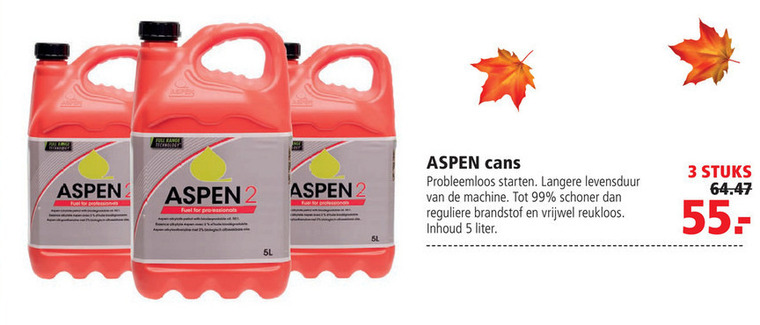 Aspen   benzine folder aanbieding bij  Welkoop - details