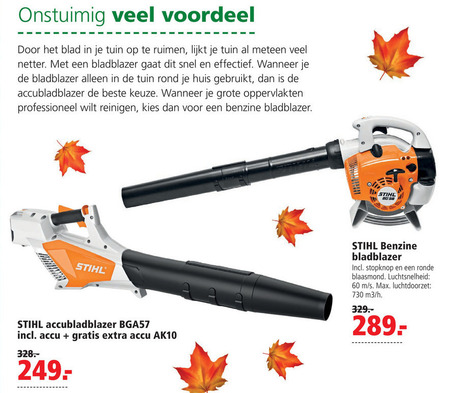 Stihl   bladblazer folder aanbieding bij  Welkoop - details