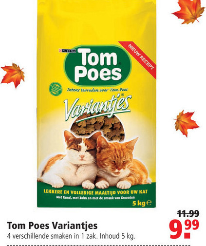 Tom Poes   kattenvoer folder aanbieding bij  Welkoop - details