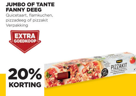 Tante Fanny   pizzadeeg, bladerdeeg folder aanbieding bij  Jumbo - details