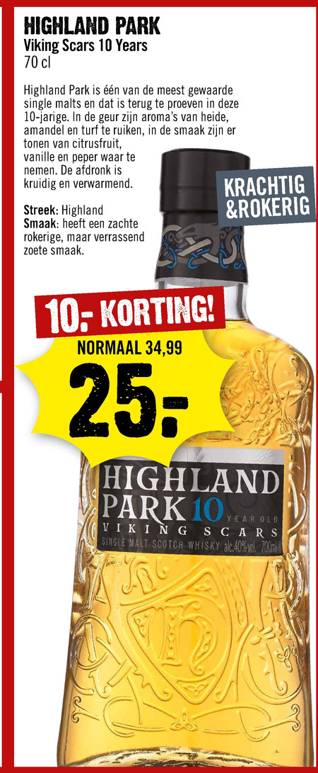 Highland Park   whisky folder aanbieding bij  Dirck III - details