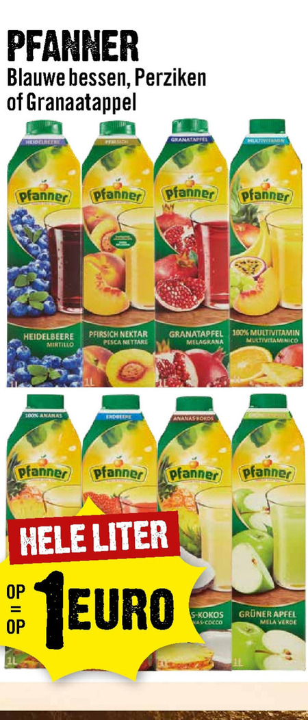 Pfanner   fruitdrank folder aanbieding bij  Dirck III - details