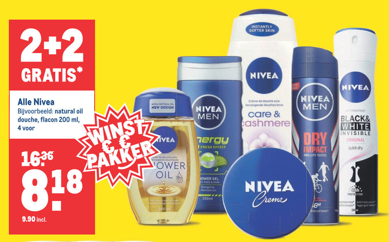 Nivea   hairspray, gezichtsverzorging folder aanbieding bij  Makro - details