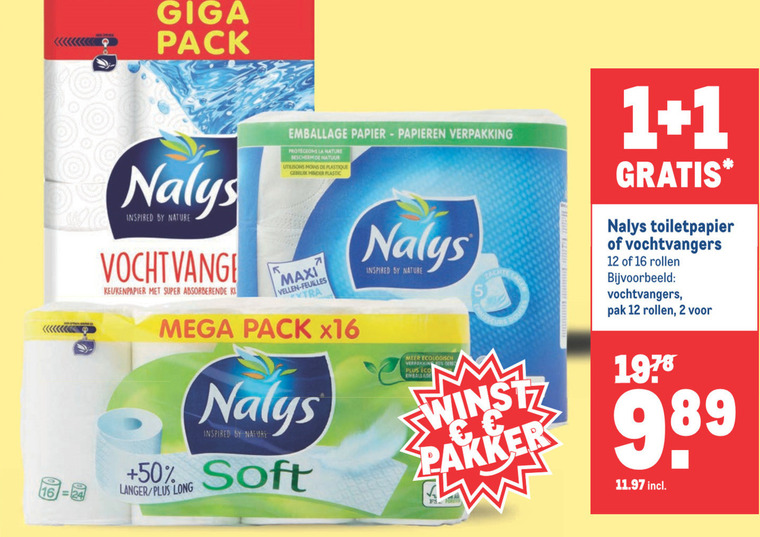 Nalys   keukenpapier, toiletpapier folder aanbieding bij  Makro - details