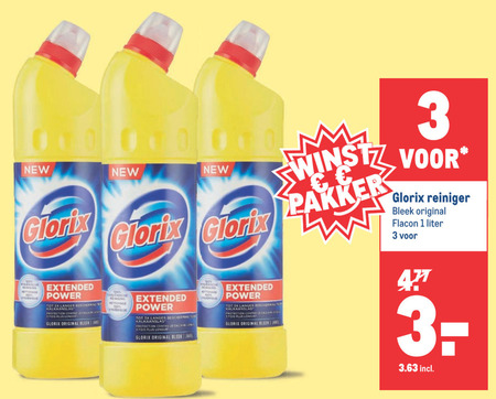 Glorix   bleekmiddel folder aanbieding bij  Makro - details