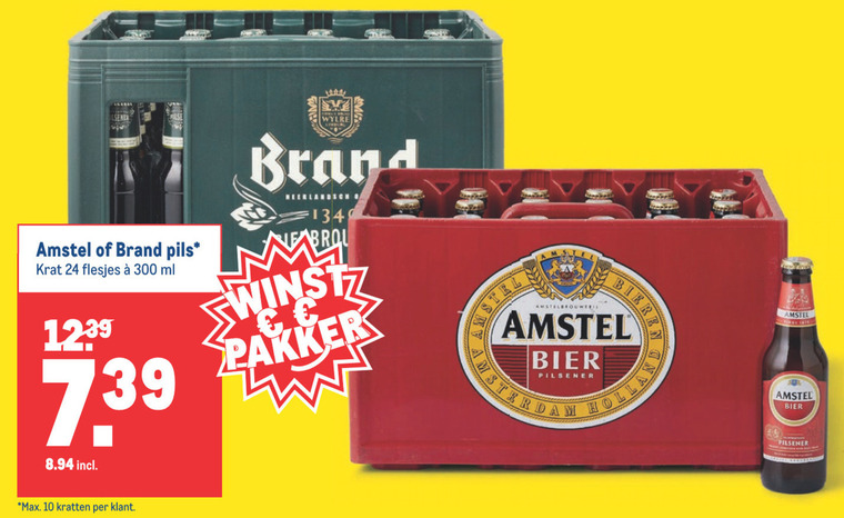 Brand   krat bier folder aanbieding bij  Makro - details