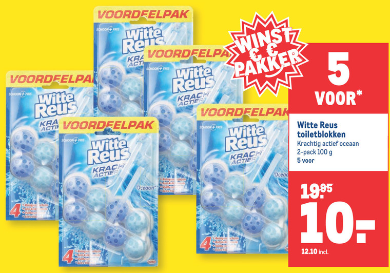 Witte Reus   toiletblok folder aanbieding bij  Makro - details