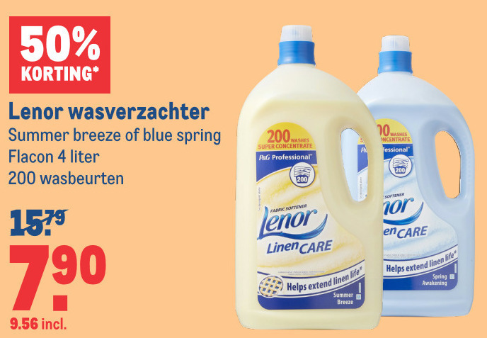 Lenor   wasverzachter folder aanbieding bij  Makro - details